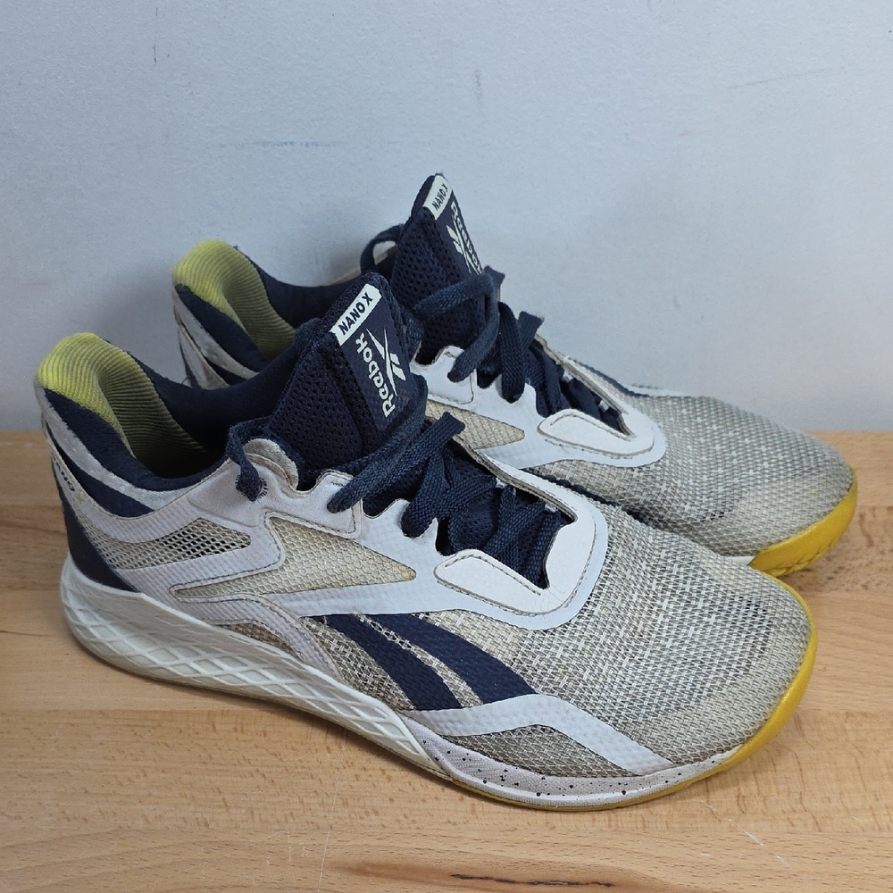 Reebok Navy and Gray Athletic Shoes